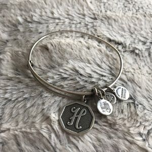 Letter "H" Alex and Ani Charm Bracelet